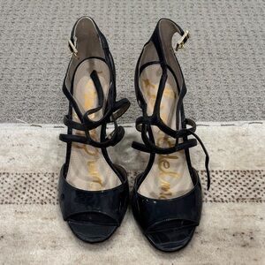 Sam Edelman Black Strappy Heels